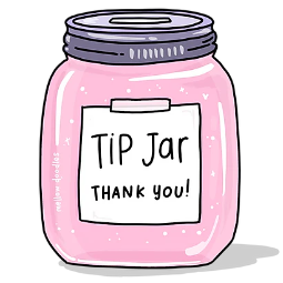💗  TIPS JAR 💗 MAN4IKSTORE 💗 0
